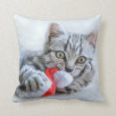 Search for grey tabby cat pillows Kitty