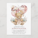 Search for bear baby girl shower invitations Floral