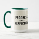 Search for progress not perfection mugs Inspirational