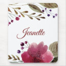 Recherche de aquarelle fleur tapis souris Verdure