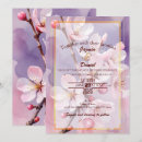 Recherche de de fleurs de cerisier invitations Rouge