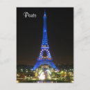 Recherche de tour eiffel nuit cartes postales France
