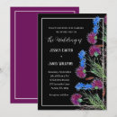 Search for blue thistle invitations Watercolor
