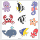 Search for cute sea creatures stickers Ocean
