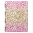 Search for pink glitter notebooks Trendy