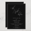 Search for black rehearsal dinner invitations Simple