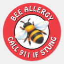 Search for allergy alert stickers Warning