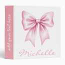 Search for pink bow binders Pretty