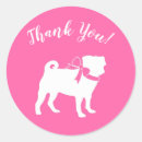 Search for dog party stickers Pug