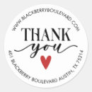 Search for elegant business stickers Thank you