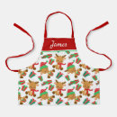 Search for reindeer aprons Red and green
