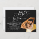 Search for trendy rehearsal dinner invitations The night before