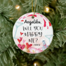 Search for will you marry me ornaments Engaged