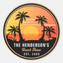 Recherche de maison de plage autocollants Palmiers