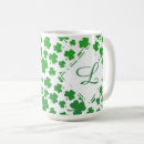 Search for shamrock pattern mugs Green