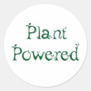 Search for plant powered stickers Green