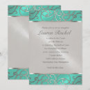 Recherche de aqua green invitations Élégant