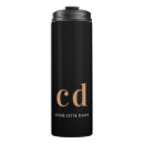 Search for gold travel mugs Black and gold
