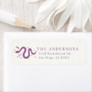 Search for snake return address labels Chinese new year