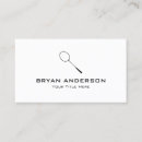 Search for racket business cards Badminton