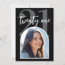 Search for photo 21st birthday invitations Modern