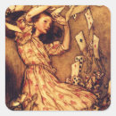 Search for deck of cards stickers Alice in wonderland
