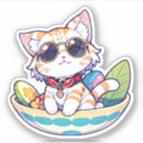 Search for cat with sunglasses stickers Cute