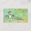 Search for frog business cards Cartoon