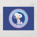 Recherche de confort cartes postales Snoopy