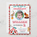 Recherche de vintage circus invitations D'anniversaire de carnaval