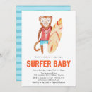 Search for surfer baby shower invitations Surfboard
