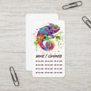 Search for exotic animal business cards Reptile