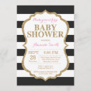 Search for black gold baby shower invitations Modern