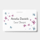 Search for butterfly name tags badges Blue