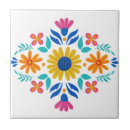 Search for folk art tiles Colorful