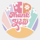 Search for retro thank you stickers Groovy