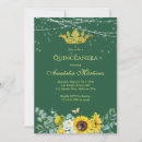 Search for emerald green quinceanera invitations Fiesta de quince anos
