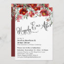 Search for red flowers invitations Calligraphy