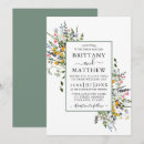 Search for vintage wildflower wedding invitations Modern elegant