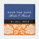Search for orange damask invitations Bride