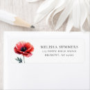 Search for poppy return address labels Elegant