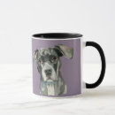 Search for black dog portrait mugs Cute