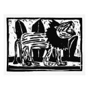 Search for dangerous animals art Lion