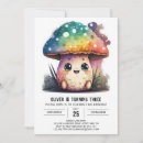 Search for toadstool birthday invitations Woodland