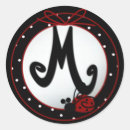 Search for m initial stickers Black