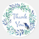 Search for blue floral wreath stickers Leaf