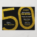 Search for disco 50th birthday invitations Gold
