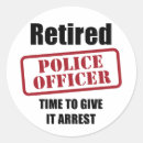 Recherche de retraite de police autocollants Policier à la retraite