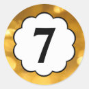 Search for number 7 stickers Gold