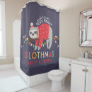 Search for merry christmas shower curtains Sloth